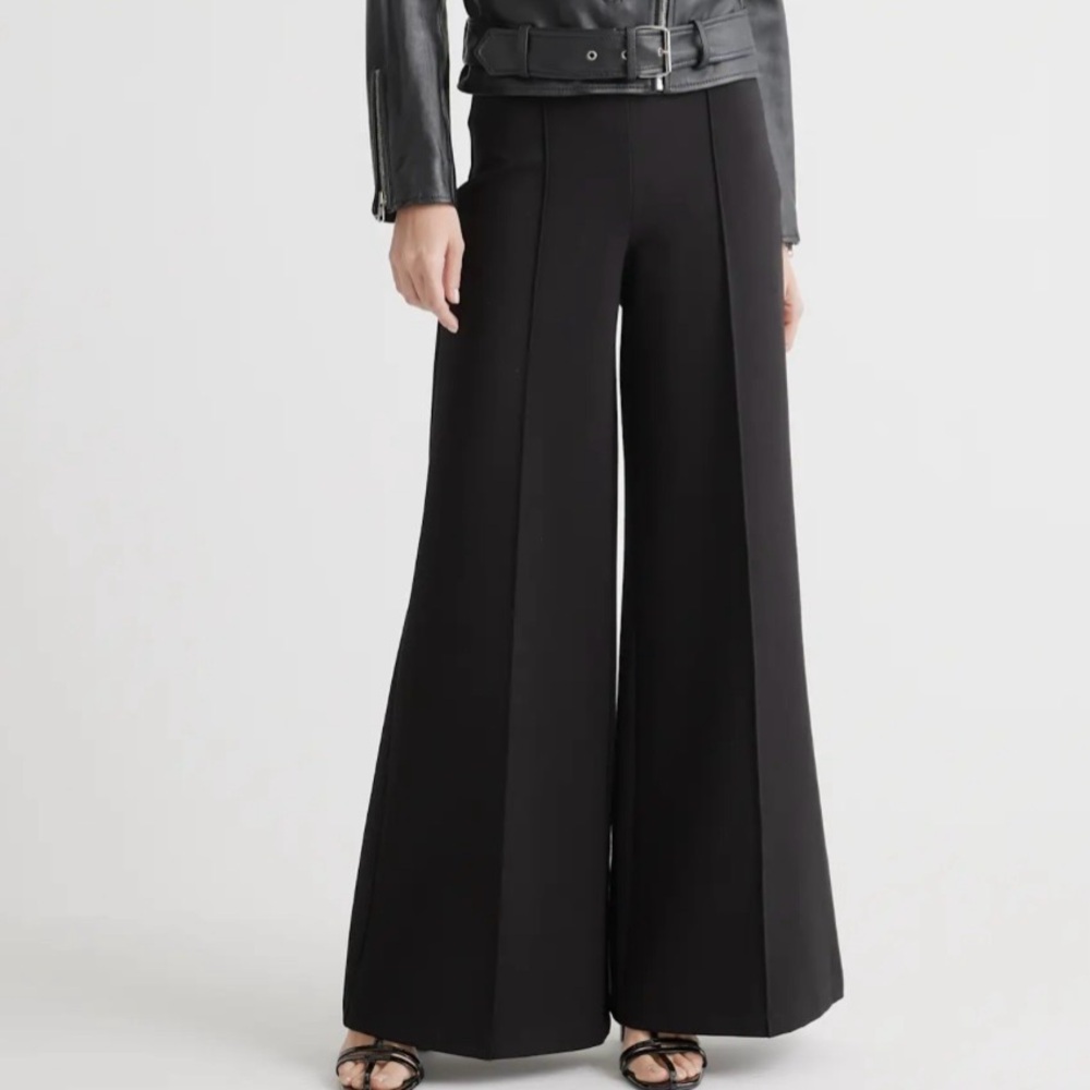 Elegant Black Wide-Leg Pants
